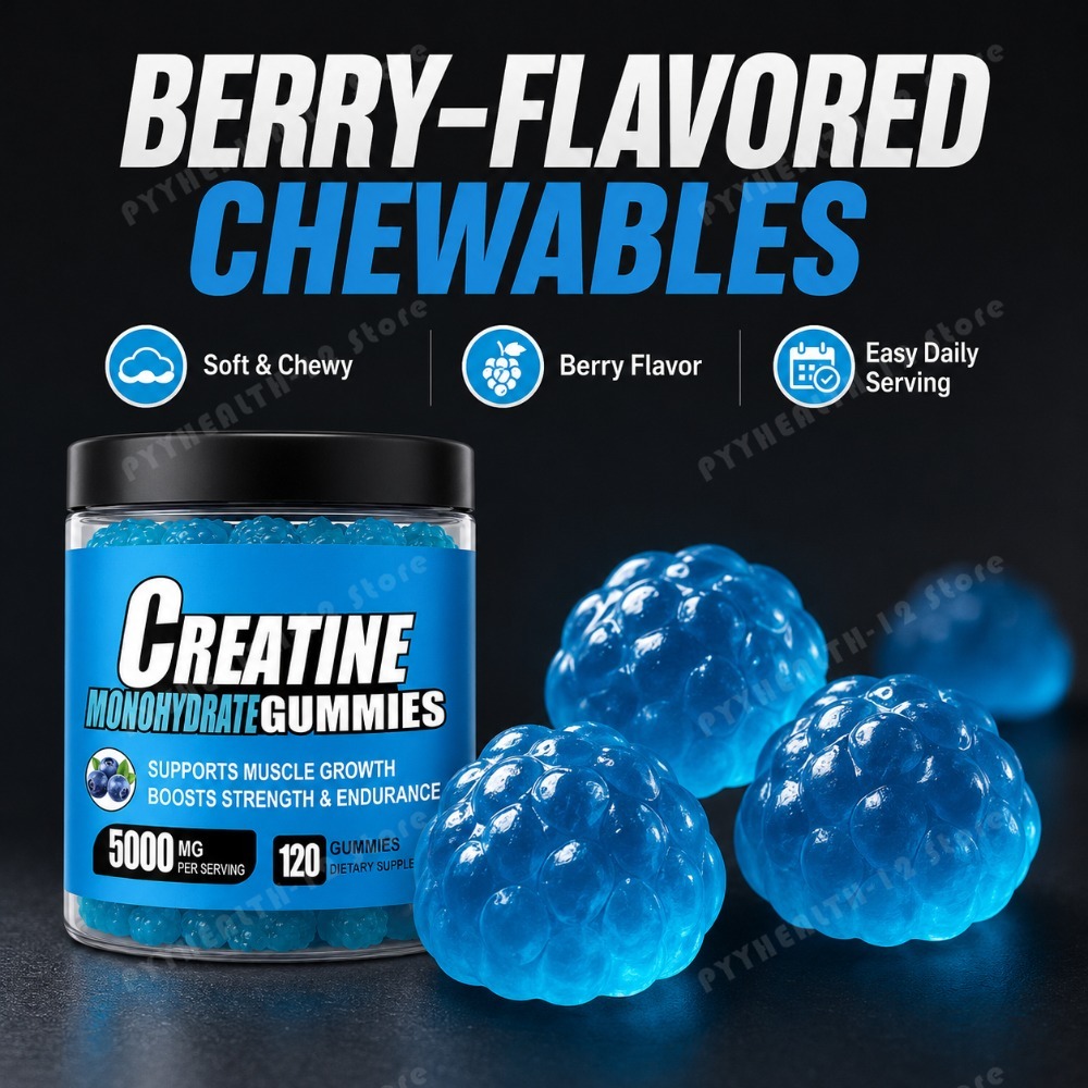 Pre Workout Supplement - Gomas de Creatina Monohidratada 5000mg por