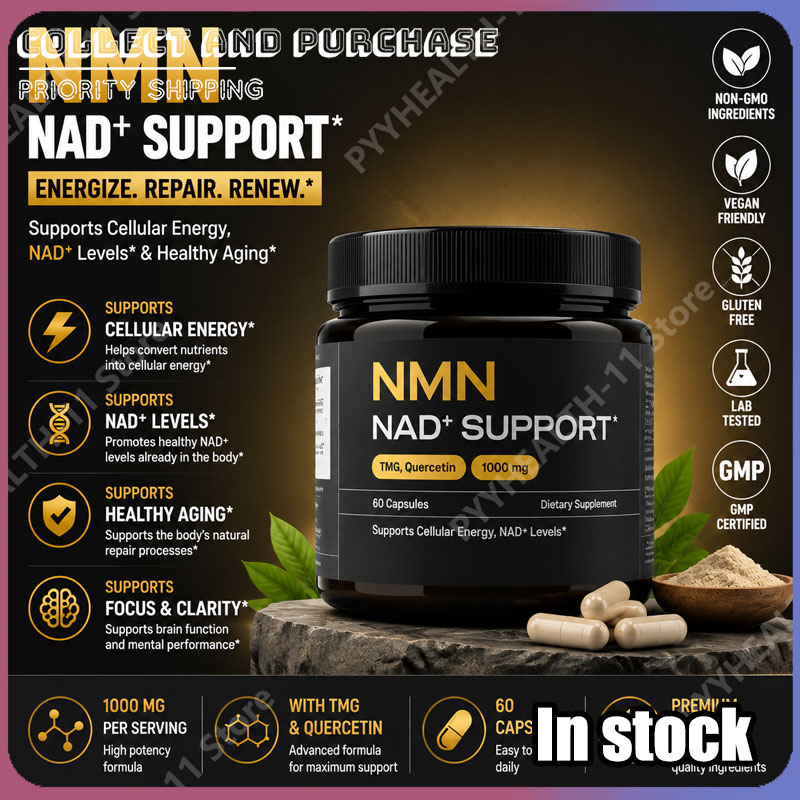 Pre Workout Supplement - Suplemento em Cápsulas NMN 1000 Mg,