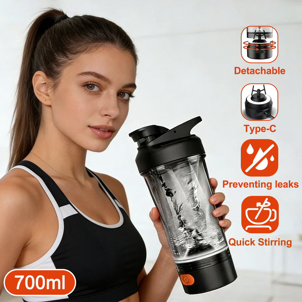 Nutrition And Exercise - Copo Elétrico Automático para Shaker de