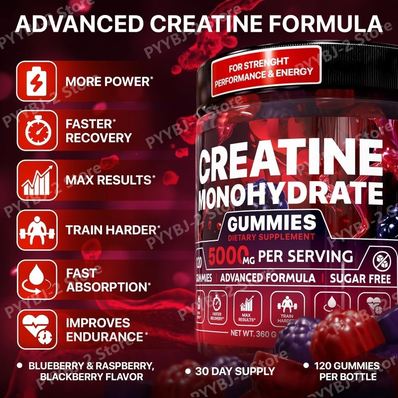 Gomas de Creatina Monohidratad - Pre Workout Supplement avaliação e preço