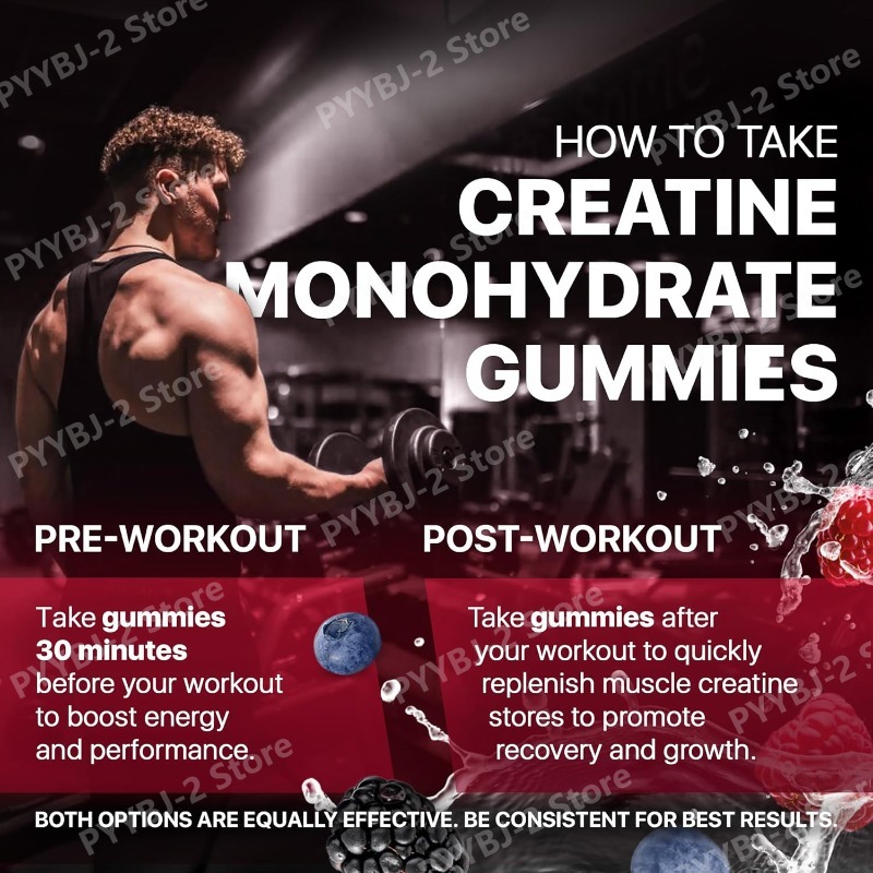 Gomas de Creatina Monohidratad - Pre Workout Supplement avaliação e preço